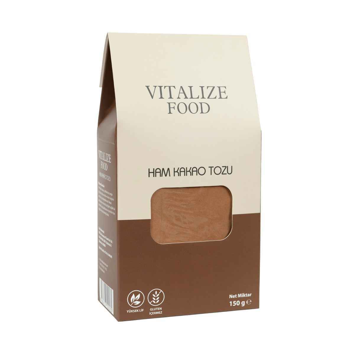 Vitalize Food - Naturel Ham Kakao Tozu 150 Gr